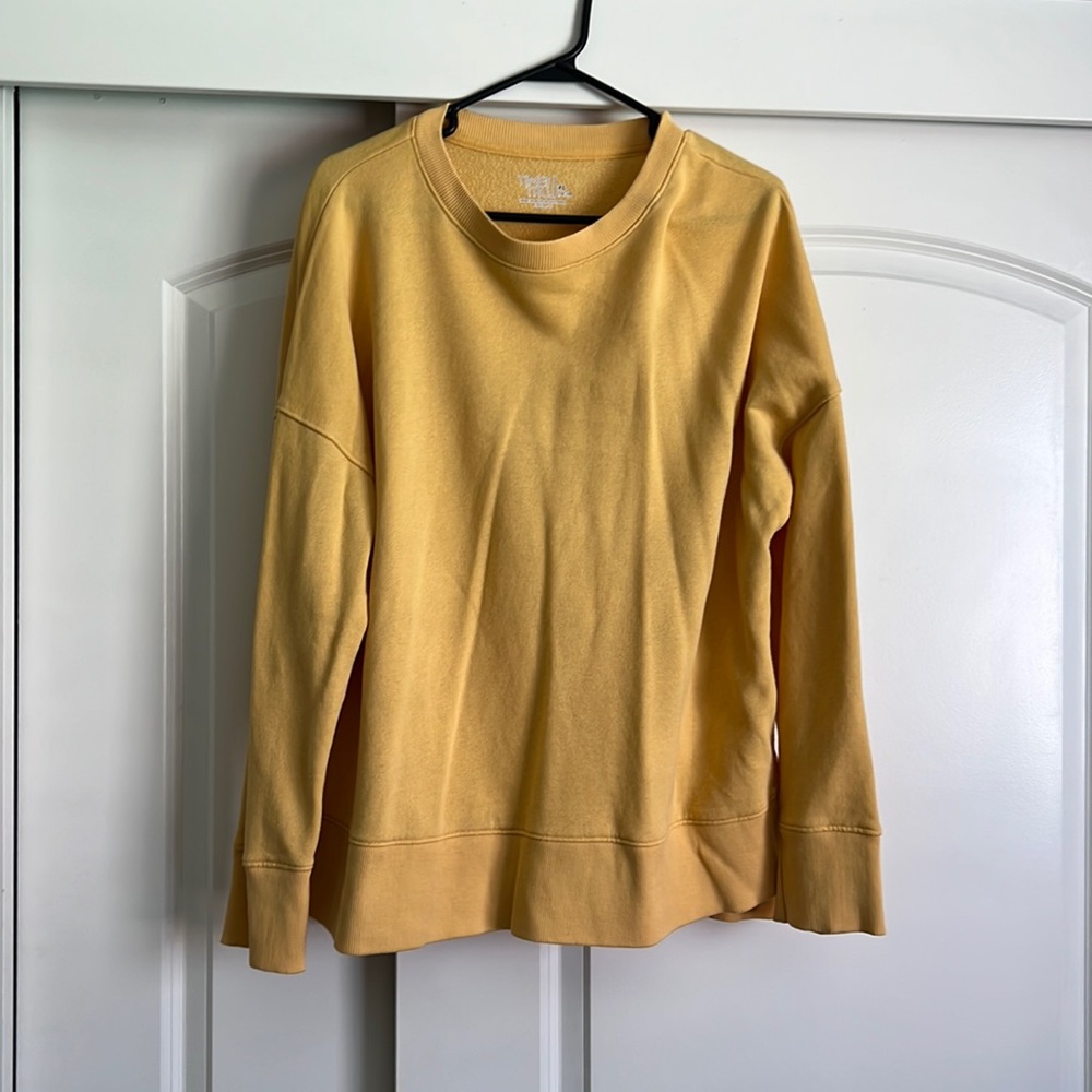 Yellow crewneck sweater